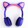 Наушники с ушками Cat ear синие
