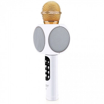 Музыкальный микрофон Handheld KTV WS-1816 белый, свет, звук