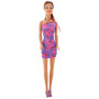 Кукла красотка - модница Defa Lucy платье фиолетовое с принтами