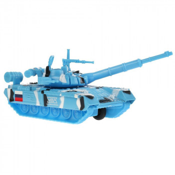 Модель металл Танк T-90 металл 12см, инерц.механизм, подвиж. детали в кор. Технопарк в кор.2*24шт