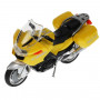 Модель Мотоцикл Туристбайк 12,5 см желтый металл (свет, звук, подвижные элементы) Технопарк 586856-R