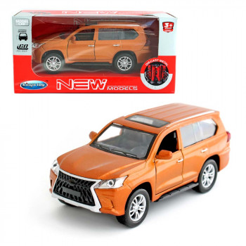 Машина New models 12 см металл инерция оранжевый (свет, звук) Kings toy K233-H65124