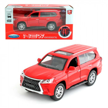 Машина New models 12 см металл инерция красный (свет, звук) Kings toy K233-H65124