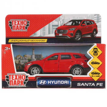 Машина Hyundai Santa Fe 12 см красная металл инерция Технопарк SANTAFE-RD