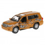 Машина Toyota Land Cruiser Спорт 12,5 см коричневая металл инерция Технопарк CRUISER-S