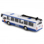 Набор Городской транспорт Троллейбус с останов. и акс. 16,5см металл инерция Технопарк SB-17-14-B-WB