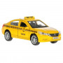Машина Honda Accord Такси 12 см желтая металл инерция Технопарк ACCORD-T