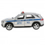 Машина Mercedes-Benz Gle Полиция 12 см серебро металл инерция Технопарк GLE-12POL-SR