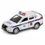 Машина Mitsubishi Outlander Полиция 12 см серебро металл инерция Технопарк OUTLANDER-POLICE