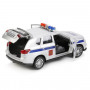 Машина Mitsubishi Outlander Полиция 12 см серебро металл инерция Технопарк OUTLANDER-POLICE