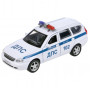 Машина Lada 2171 Priora Полиция 12 см белая металл инерция Технопарк PRIORAWAG-12POL-WH