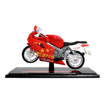 Модель мотоцикла спортбайк Технопарк, подвижные элементы, красный