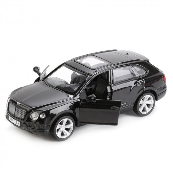 Модель машинки Технопарк Bentley Bentayga, открываются двери и багажник, цвет черный
