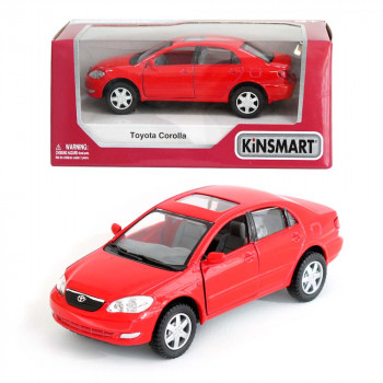 Машина Toyota Corolla красная металл инерция Kinsmart КТ5099W