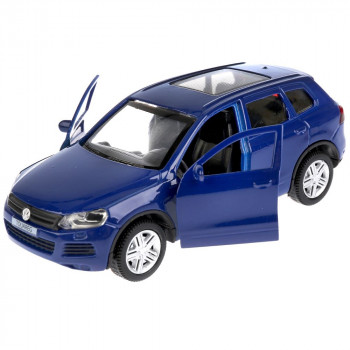 Машина Volkswagen Touareg 12 см синяя металл инерция Технопарк TOUAREG-BU