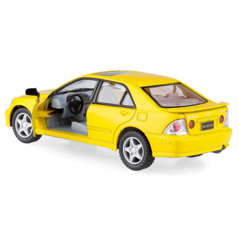 Машина Kinsmart "Лексус IS300" (металлическая, инерционная) желтый 1:36
