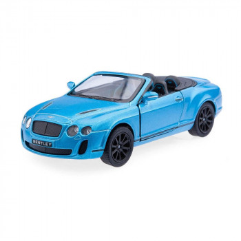 Машина 2010 Bentley Continental голубая металл инерция Kinsmart КТ5353W
