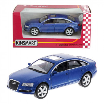 Машина Audi A6 синяя металл инерция Kinsmart KT5303W