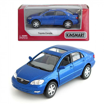 Машина Toyota Corolla синяя металл инерция Kinsmart КТ5099W