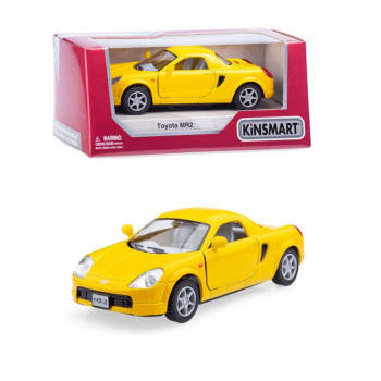 Kinsmart Машина Toyota MR2 металл инерция, цвет желтый