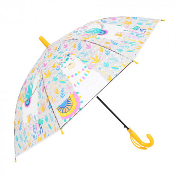 Зонт-трость Alpaca жёлтый полуавтомат (полиэтилен) 69987-2