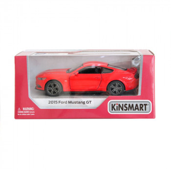 Машина 2015 Ford Mustang GT металл инерция цвет красный Kinsmart КТ5386W