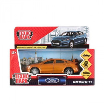 Машина металл Ford Mondeo инерц., откр. двери, золотой, Технопарк MONDEO-GD