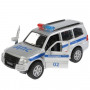 Машина Mitsubishi Pajero Полиция 12 см серебро металл инерция Технопарк SB-17-61-MP(P)-WB