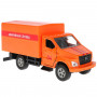 Машина ГАЗ Газон Next Аварийная служба 14,5 см оранжевая металл инерция Технопарк SB-18-17-E-WB