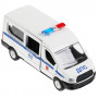 Машина Ford Transit Полиция 12 см белая металл инерция Технопарк SB-18-18-P(W)-WB