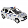 Машина Lada Xray Полиция 12 см серебро металл инерция Технопарк XRAY-POLICE