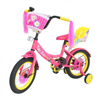 Велосипед 2-х колесный 14" Барби с сиденьем ST14087-A