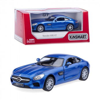 Машина Mercedes-AMG GT синяя металл инерция Kinsmart КТ5388W