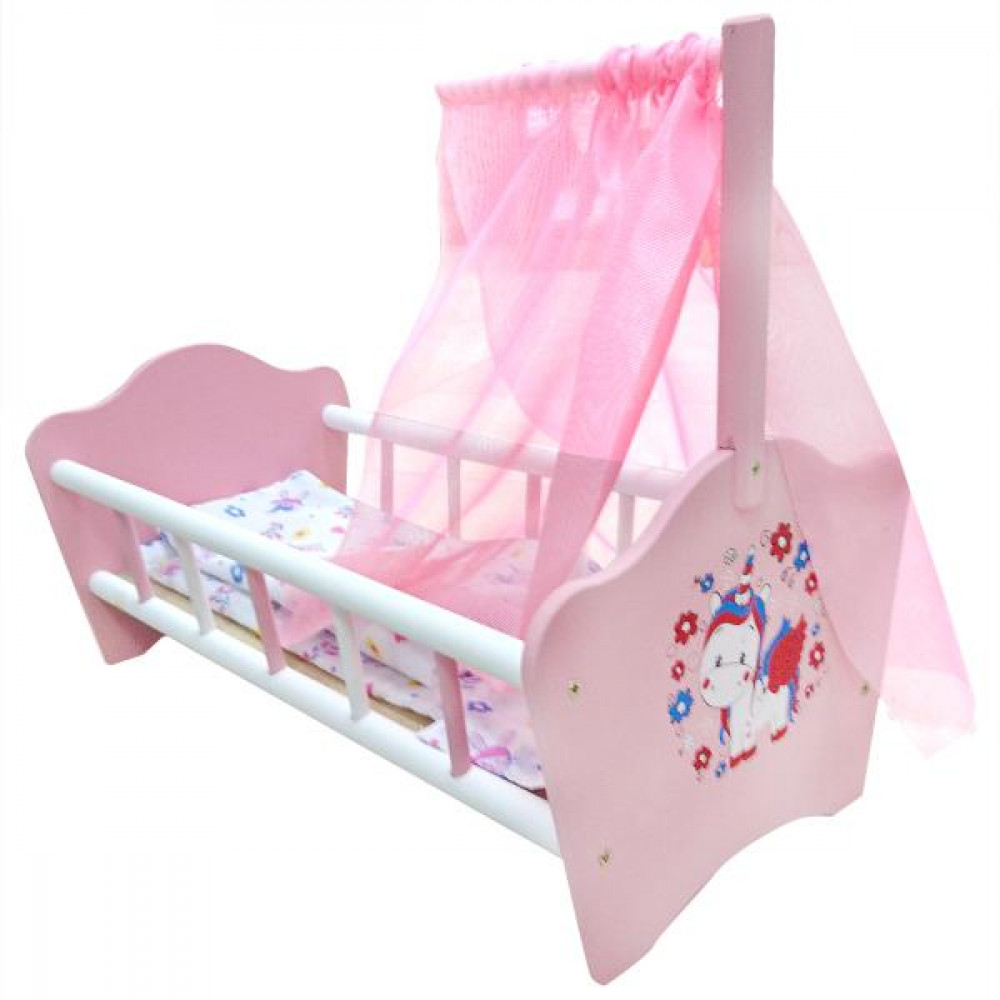 детская игрушечная кровать для кукол