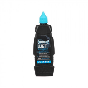 Смазка цепи Wet Chain Lubricant жидкая для влажной погоды 120 мл Grent 40471